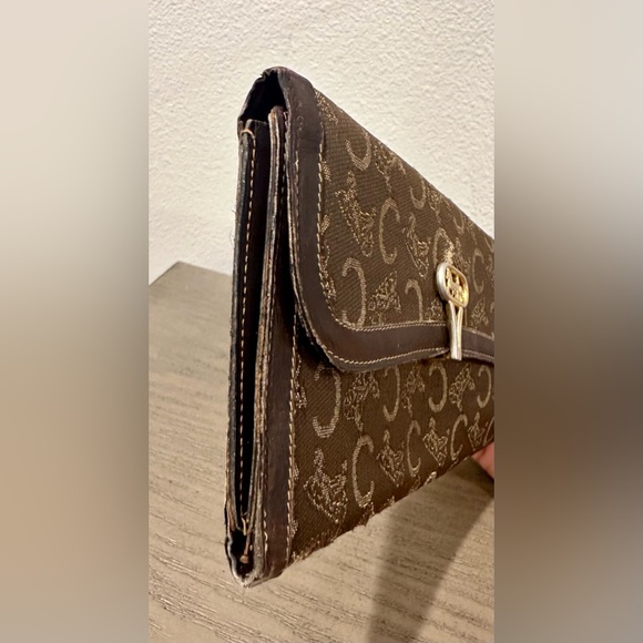 Vintage Celine Carriage Tri-Fold Long Wallet - Picture 4 of 9